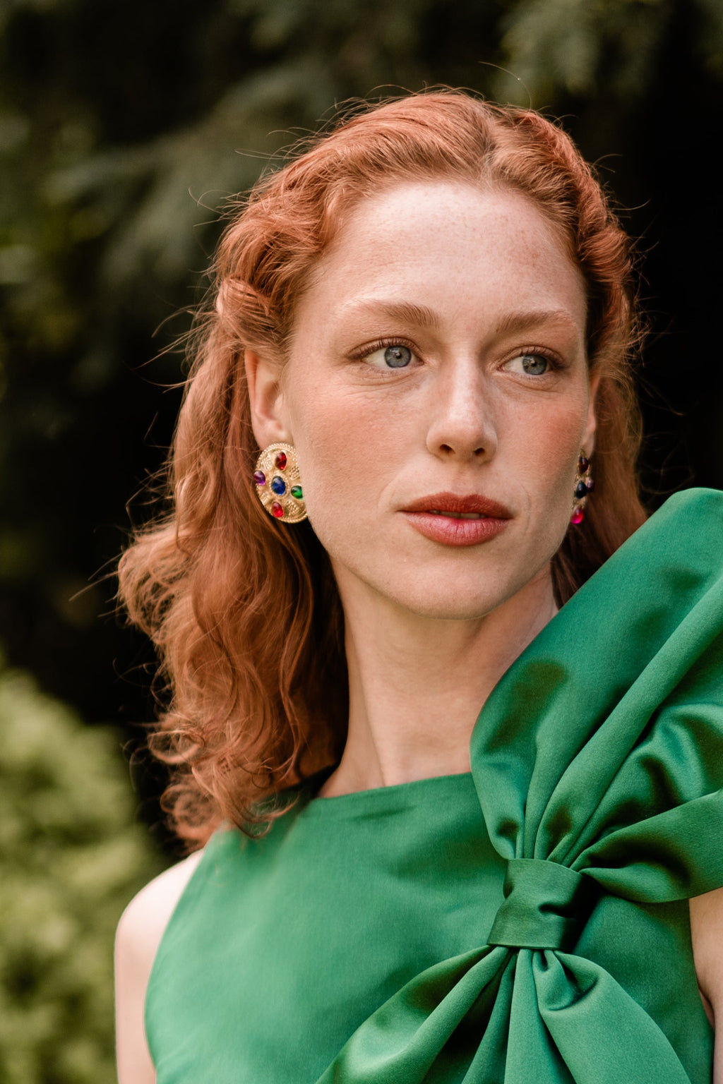 Top Garance vert clips Théodora - Iris de Froment - zoom
