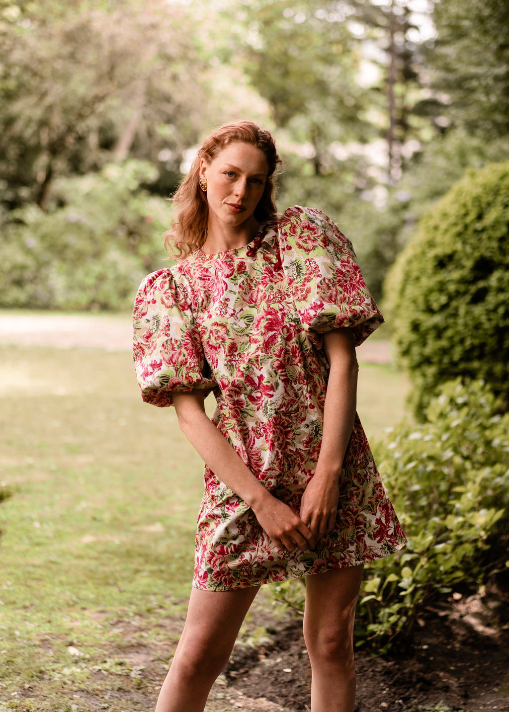 Robe Hortense — Iris de Froment — robe à motif fleuri 