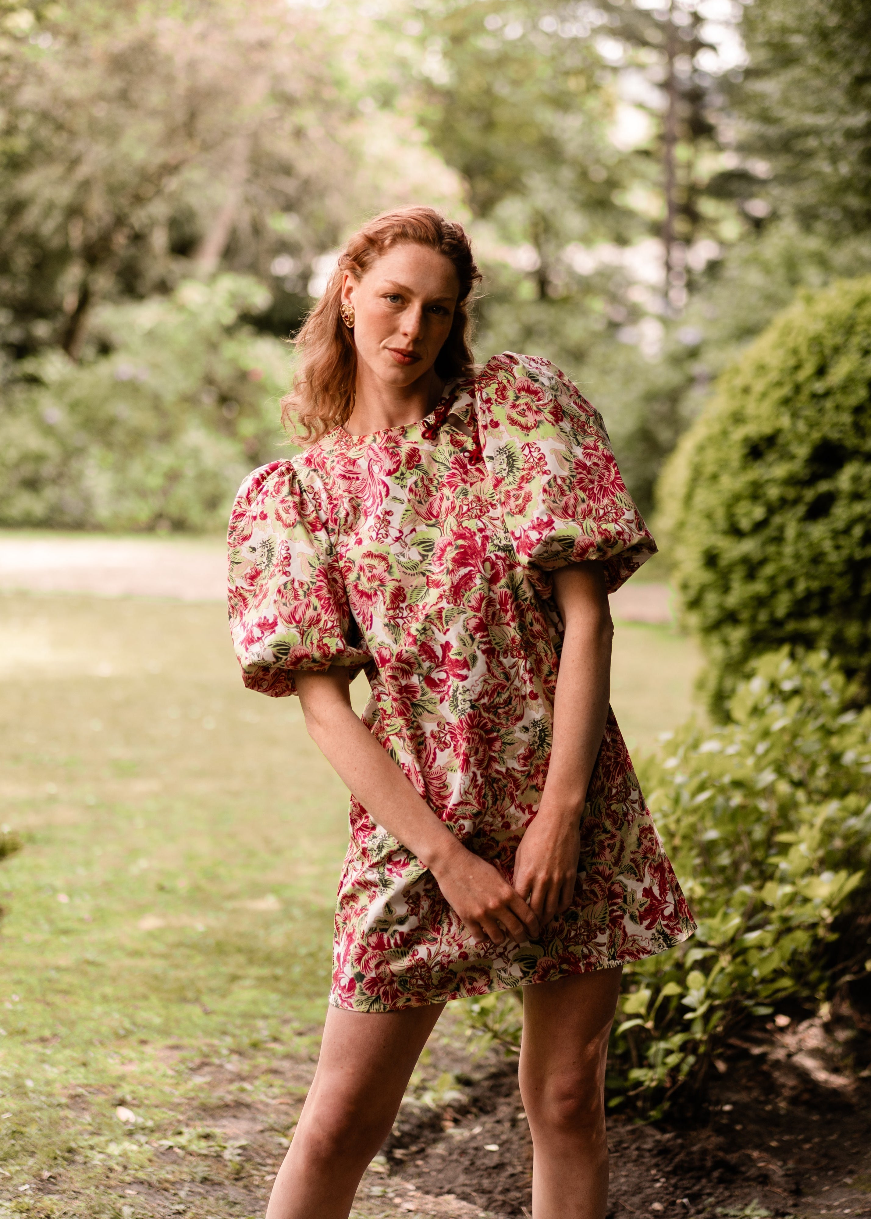 Robe Hortense — Iris de Froment — robe à motif fleuri 