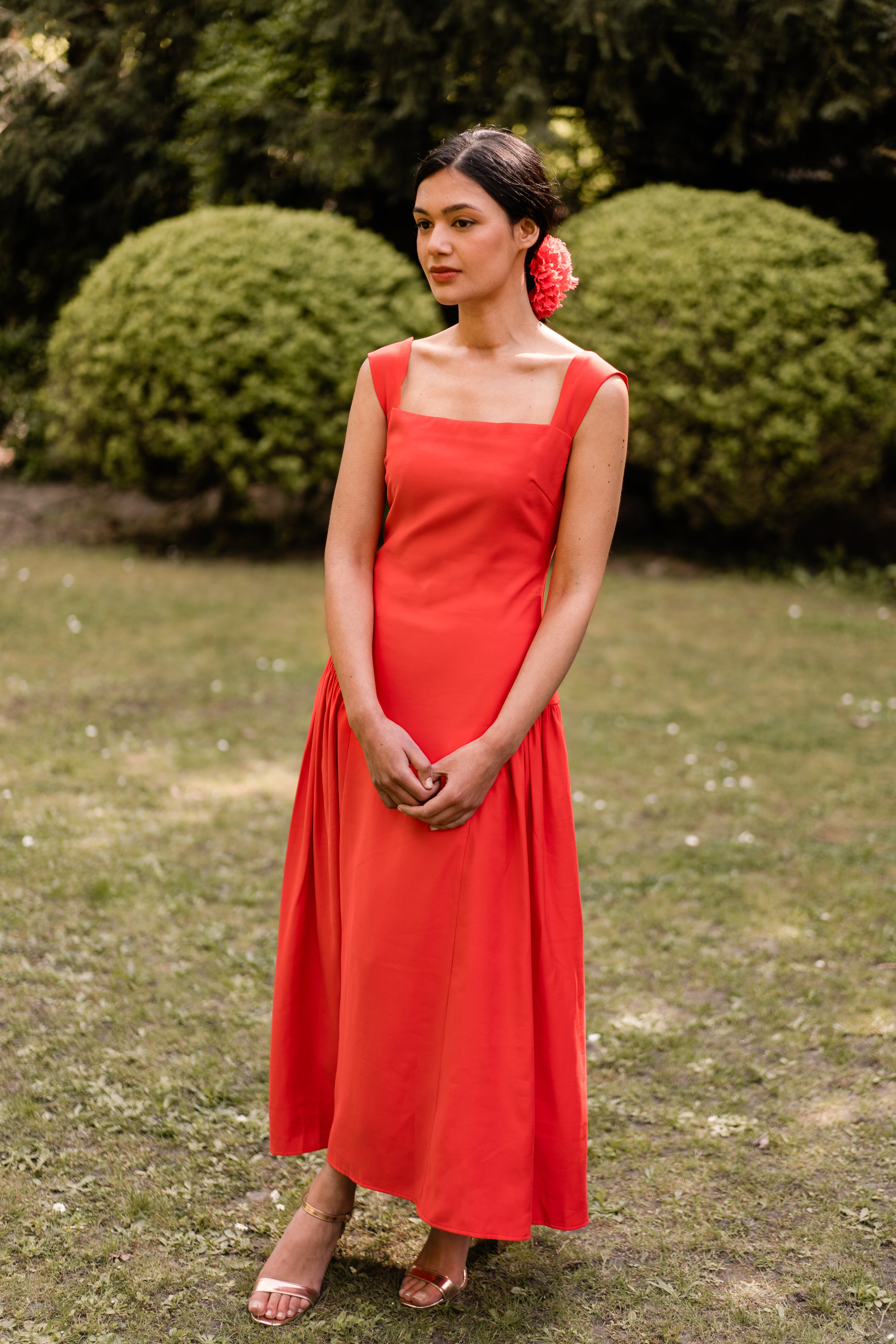 Robe Rosa — Iris de Froment — robe de cérémonie à fronces